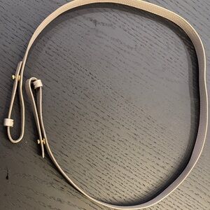 Chloe Grey Leather Crossbody Strap